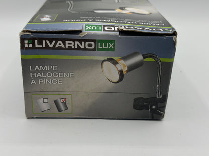 Lampe halogène à pince oriantable