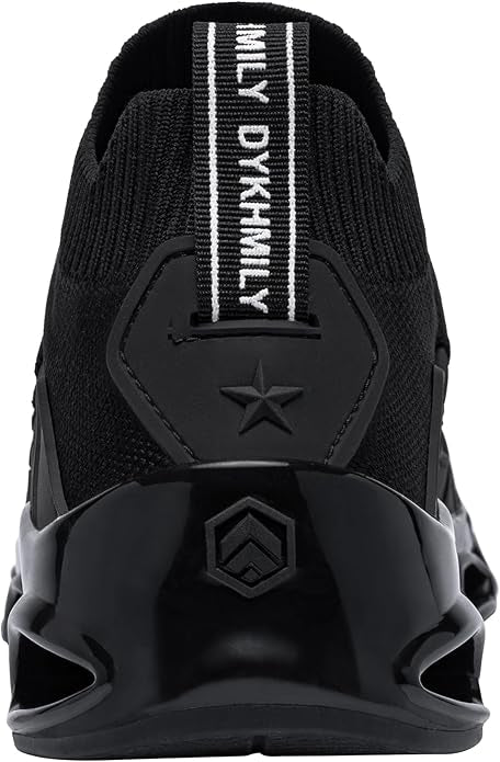 Chaussures de Sécurité Hommes Basket de Securite Femme Protection Acier Amorti Mode Confortable Legere Respirante Chaussure de Chantier(Noir G,44 EU)