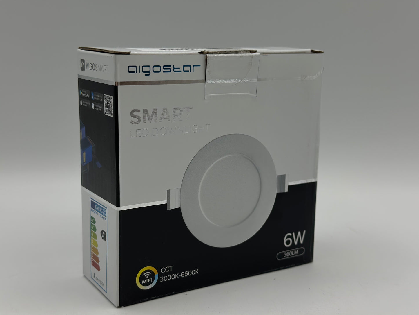 Aigostar Spots LED Encastré 12W Plafonnier Encastré Dimmable, couleur blanc chaud/froid intesité variable. 820lm, 3000-6500K