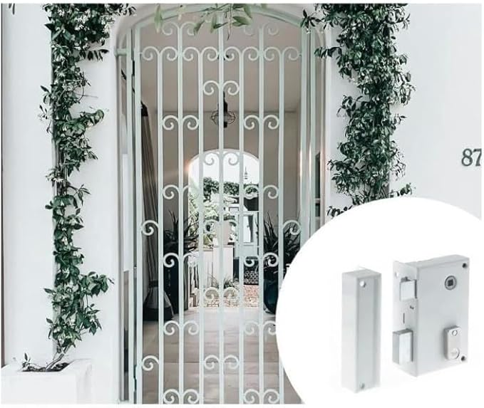 Yale YAV37G - Serrure en applique verticale à fouillot, 2 Clés, Version gauche - pour Grille et Portail