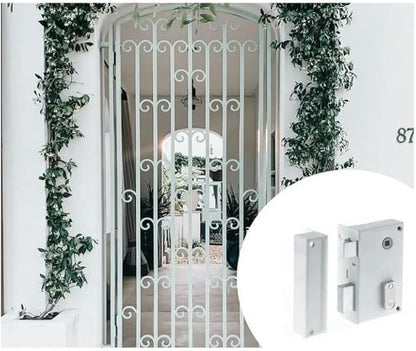 Yale YAV37G - Serrure en applique verticale à fouillot, 2 Clés, Version gauche - pour Grille et Portail