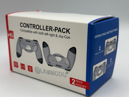 Compatible avec Manette de Jeu Nintendo Switch Joy-Con - [2 Pcs] Poignées de Manette Confortables pour Switch Joy-Con, gris