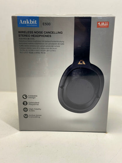 Ankbit E600Pro Casque Bluetooth avec aptX Low Latency & HD, réduction du bruit hybride, casque sans fil avec microphone, audio haute définition, 80 heures de lecture pour téléphone portable, PC, TV