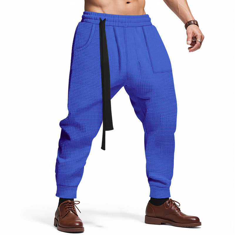 Pantalon "Waffle-Street" – Jogging en Maille Gaufrée & Coupe Relaxed