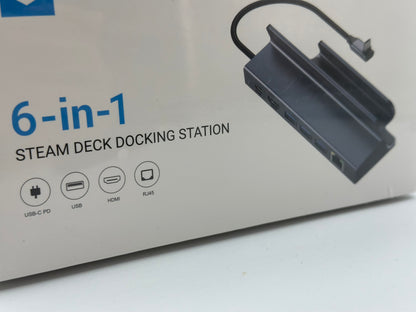 Hub USB C, Adaptateur USB C 6 en 1 Station d'accueil Multiport avec 5 Gbps USB 3.0 * 3, 4K HDMI, Charge Rapide PD 100W pour MacBook, iMac, Clé USB, Windows, Steam Deck