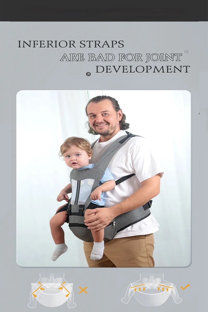 Porte Bébé,Grande Capacité Porte Bebe avce Siège de Hanche Multifonction neuf