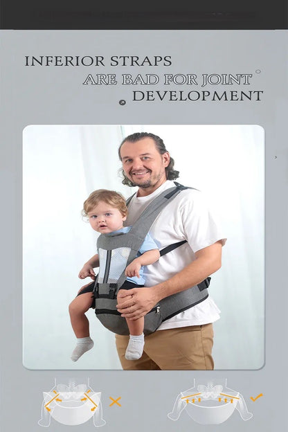Porte Bébé,Grande Capacité Porte Bebe avce Siège de Hanche Multifonction neuf