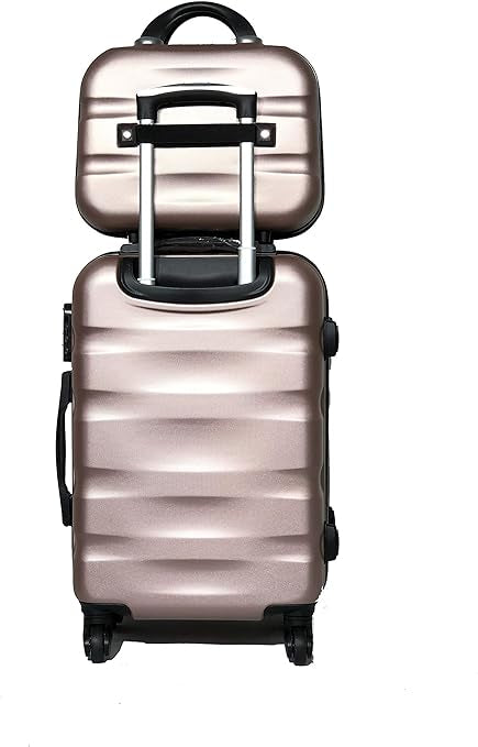 Valise Cabine avec Vanity, Marque Française (Champagne , Cabine & Vanity)