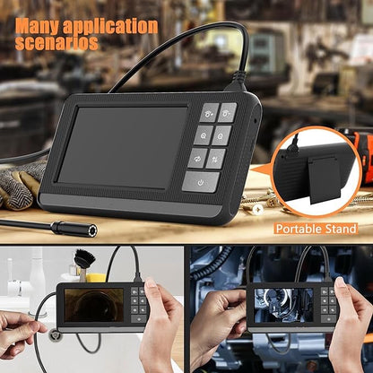 Endoscope Industriel HD IPS de 4,3" avec égout étanche IP67 Portable avec 8 Lumières LED longueur 5m