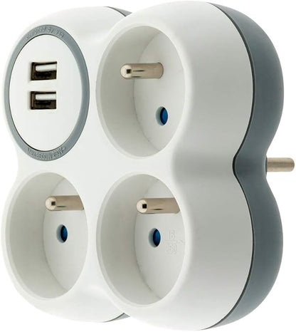 Triplite 16A 2P+T + 2 Ports USB