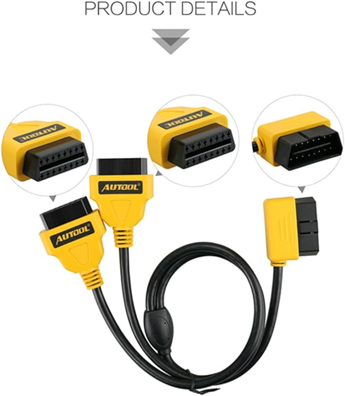 Câble d’extension OBD2 automobile mâle vers femelle neuf