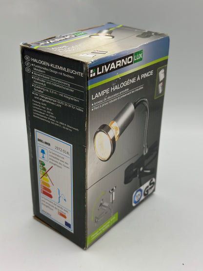 Lampe halogène à pince oriantable