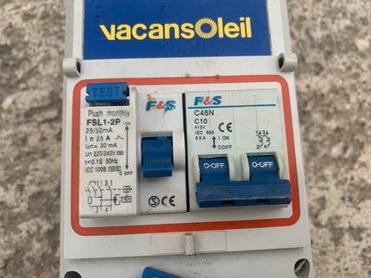 Cofret Rallonge électrique avec disjoncteur intégré et câble