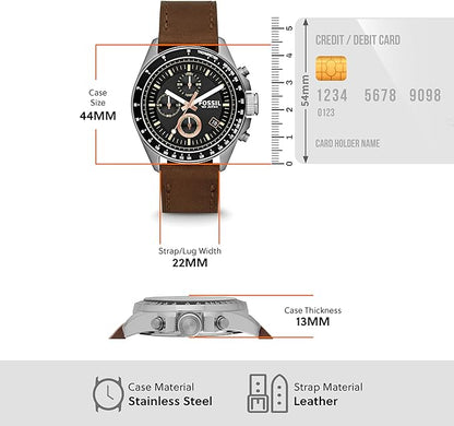 Fossil Montre Homme CH2885, Montre bracelet cuir, Totalement  Neuve .