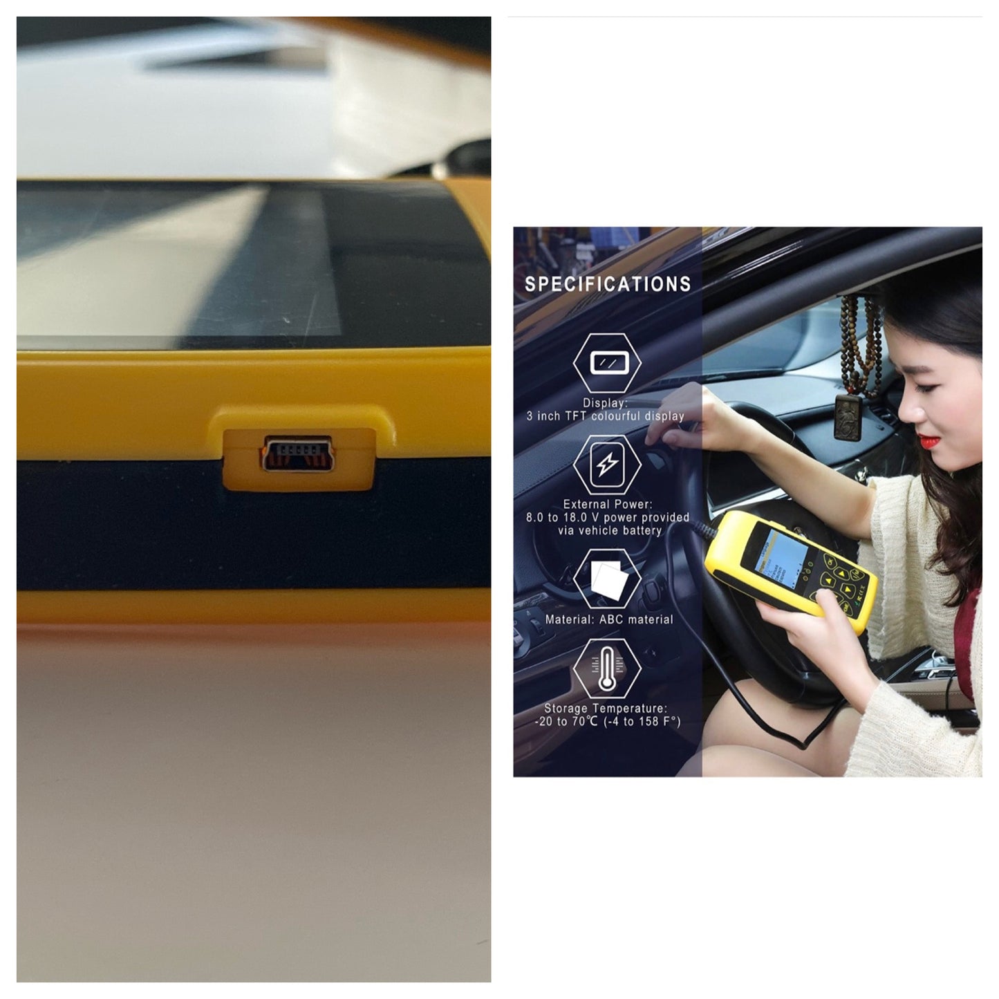 Autool CS520 Lecteur de Code Automatique Jaune neuf