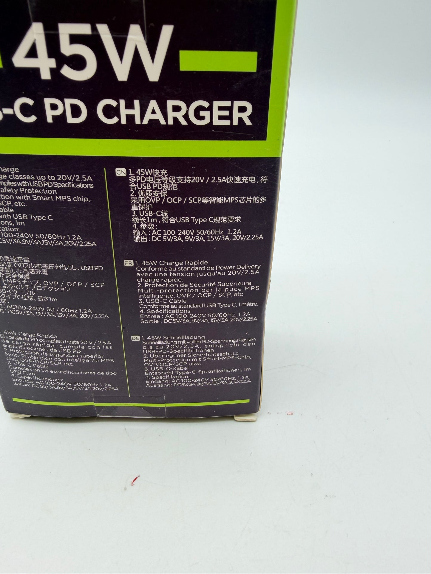 Chargeur PD USB C 45W Omars neuf