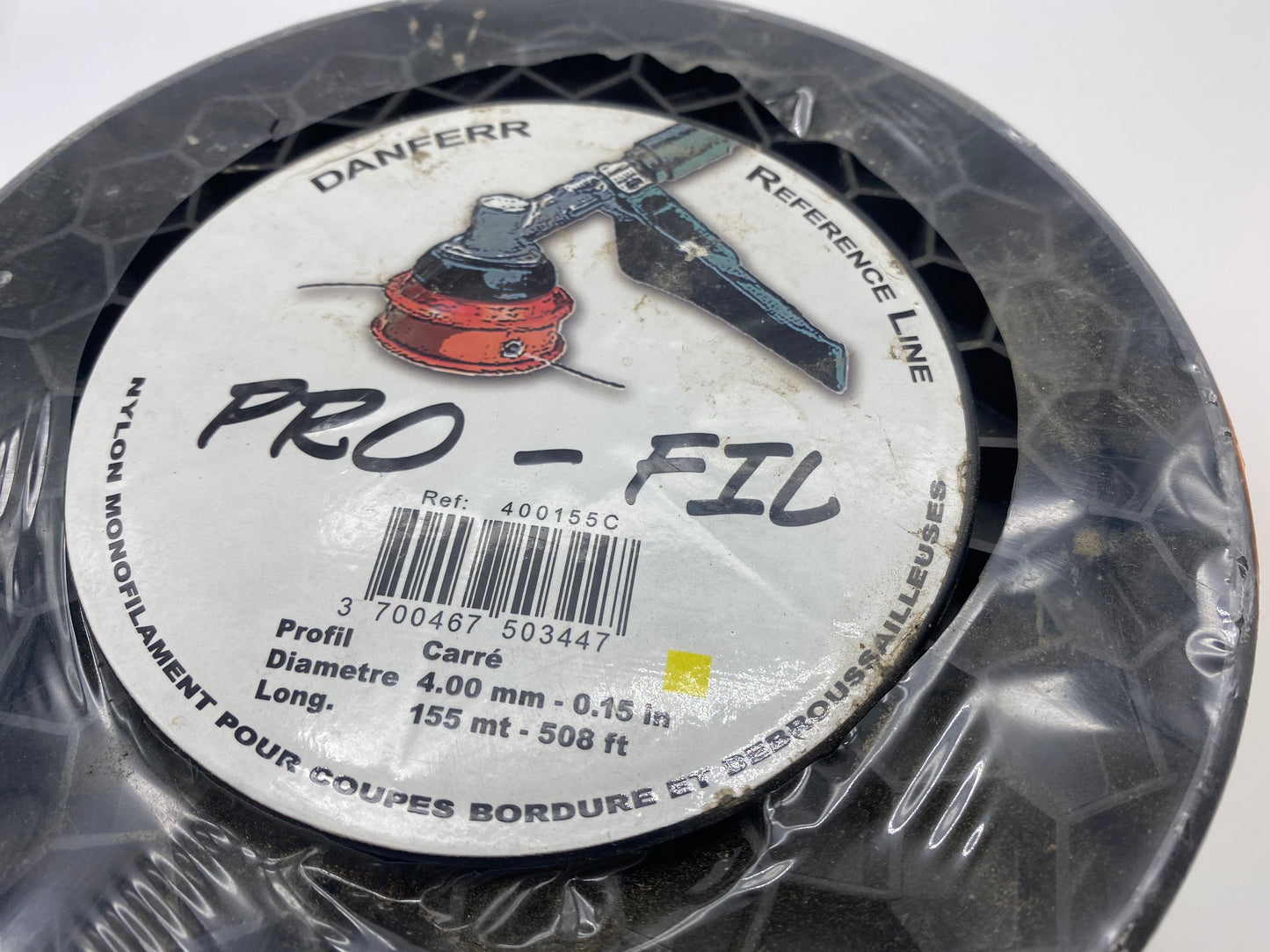 fil jaune rond Tête de débroussailleuse diamètre 4.0 mm 170 mètres neuf