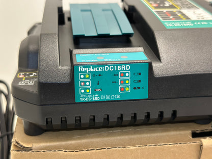 Chargeur rapide double MAKITA DC18RD - 196933-6 - 14.4V à 18V
