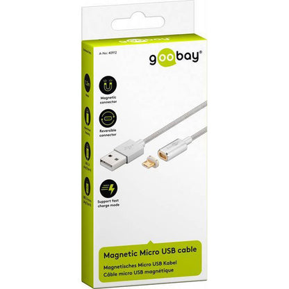 GOOBAY CÂBLE MAGNETIC USB-A 2.0 / MICRO USB 2.0 GRIS
Câble USB Type-A 2.0 vers micro USB Type-B 2.0 Mâle / Mâle