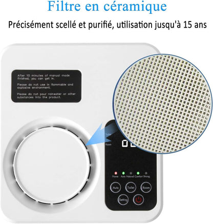 KROMEN Générateur d'ozone Ioniseur Purificateur D'air Opération Intelligente Éliminateur D'odeurs Désodorisant pour la maison Chambre Salon Toilette Bureau