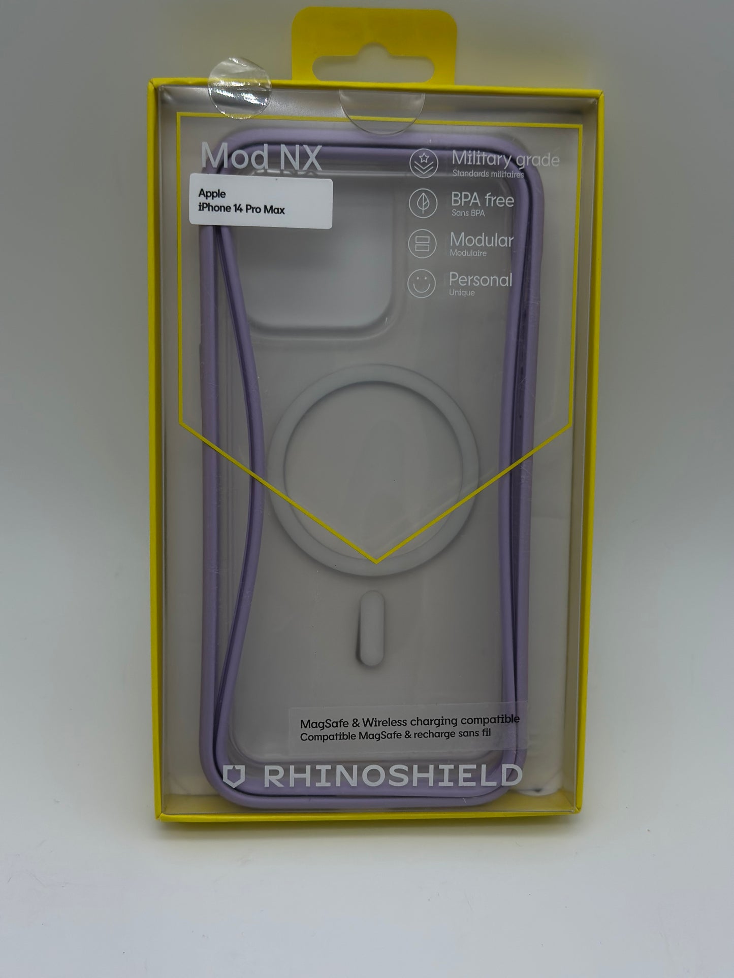 Coque bumper Rhinoshield IPhone 14 Pro Max Mod NX Violet MagSafe