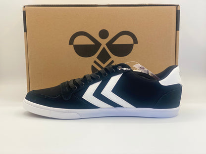 HUMMEL  Bas Haut Baskets à Lacets en Noir Blanc Taille 42