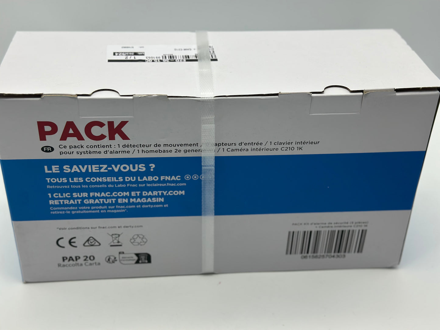 Kit alarme 5 pièces Eufy Anker + Caméra de surveillance C210 intérieure Blanc