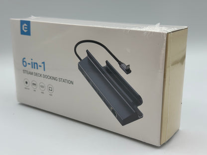 Hub USB C, Adaptateur USB C 6 en 1 Station d'accueil Multiport avec 5 Gbps USB 3.0 * 3, 4K HDMI, Charge Rapide PD 100W pour MacBook, iMac, Clé USB, Windows, Steam Deck