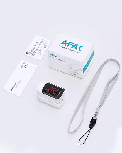 Oxymetre de Doigt, Oxymètre de Pouls Portable Professionnel pour les Mesures de la Fréquence Cardiaque (PR) et de la Saturation en Oxygène (SpO2), Lecture Instantanée