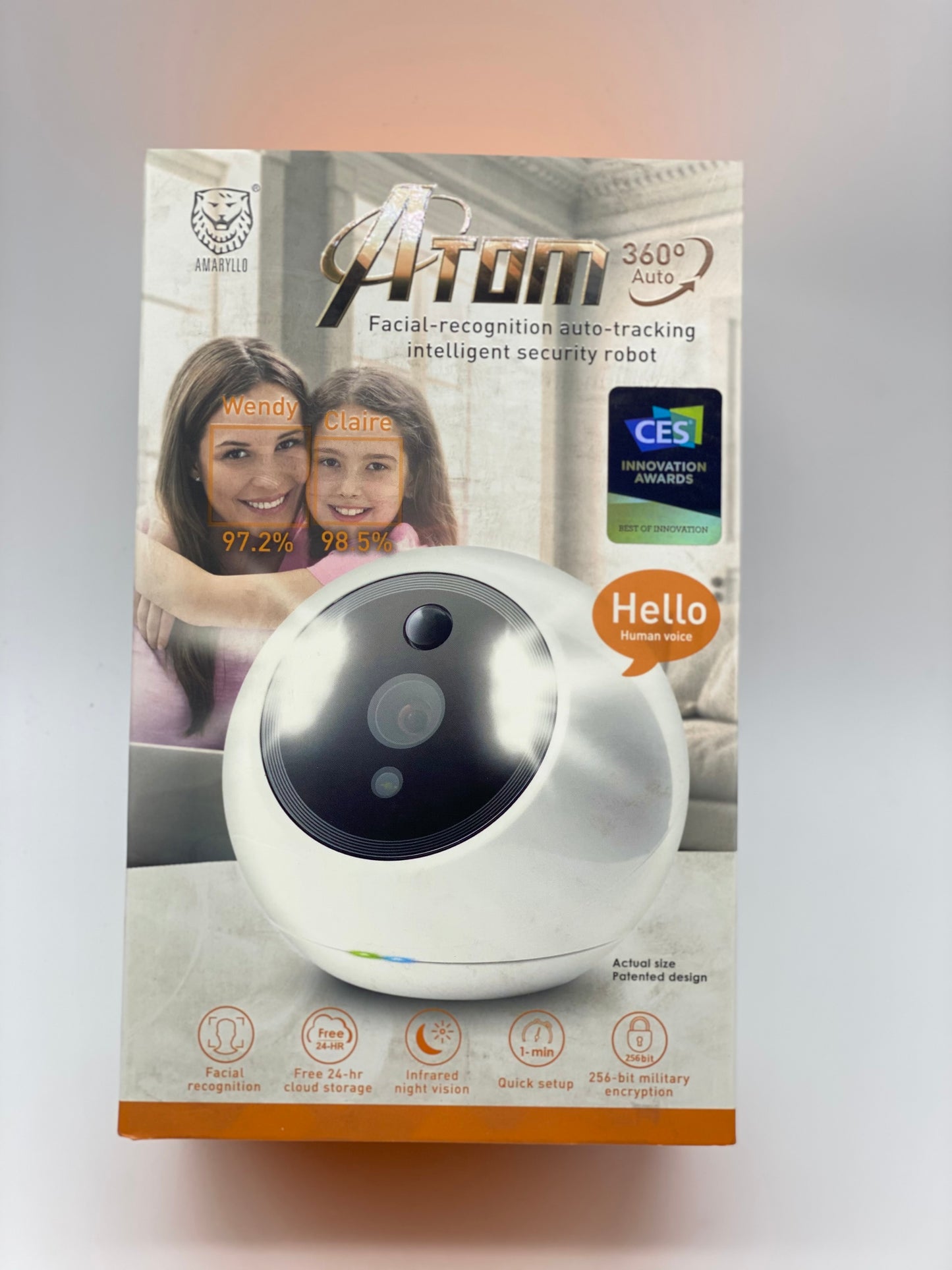 AMARYLLO Apollo Suivi automatique à 360° Vision nocturne limpide détection de bruit