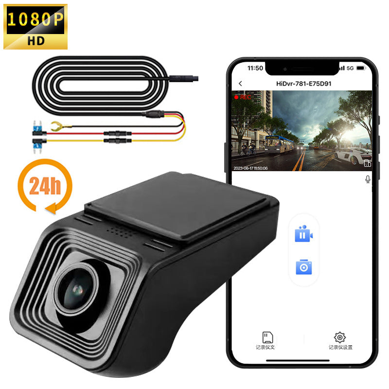 Dash cam, caméra embarquée Enregistreur de conduite HD Vision nocturne 1080p