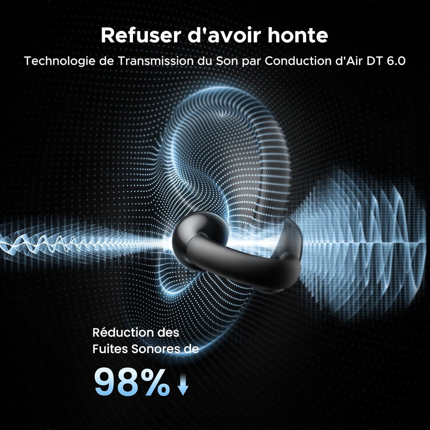 UGREEN Écouteurs Bluetooth sans Fil Sport Casque à Conduction osseuse Antibruit Oreillette Bluetooth 5.4 30H USB C Charge étanche à l'eau Niveau IPX5 pour Running Natation Cyclisme Noir https://amzn.eu/d/2k7DERa