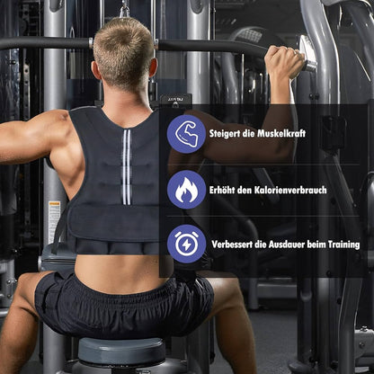 Vailge Gilet lesté de course pour homme et femme - Gilet d'entraînement avec poids pour fitness, musculation, course, cross training