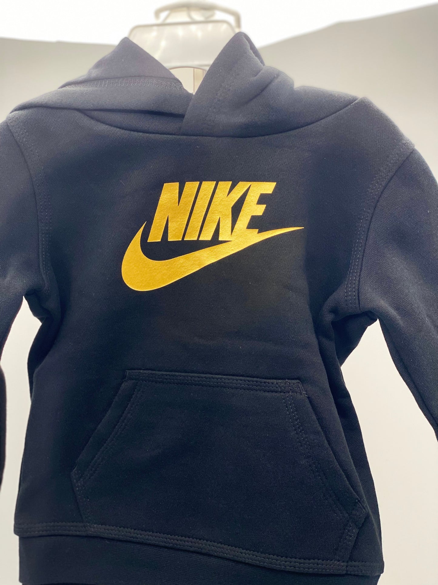 Nike Bébé Survêtement Veste Et Pantalon Noir/or Authentique 24cm