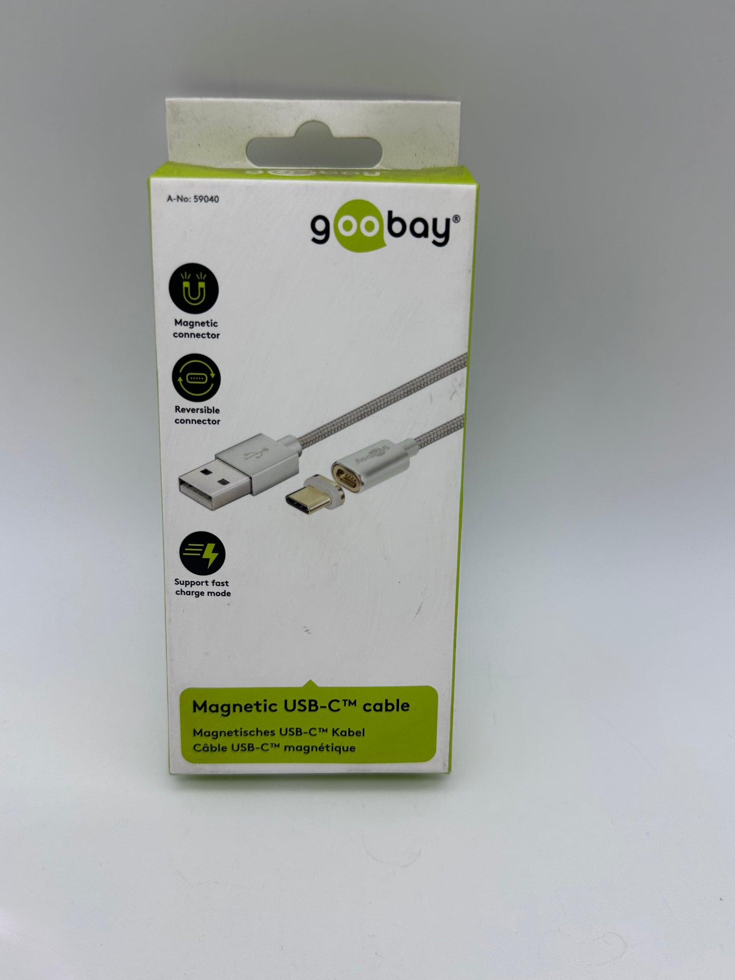 GOOBAY CÂBLE MAGNETIC USB-A 2.0 / MICRO USB 2.0 GRIS
Câble USB Type-A 2.0 vers micro USB Type-B 2.0 Mâle / Mâle