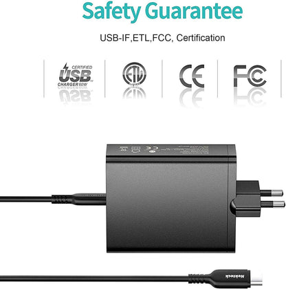 Nekteck Chargeur Rapide USB Type C 60W Power Delivery pour MacBook/Pro,iPad Pro Air 2018,Samsung S10/S9,Huawei,Google Pixel etc.