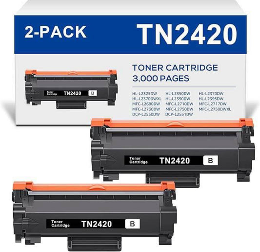 Cartouche de Toner Replacement pour Brother TN2410 Compatible pour Brother ( 2pces)