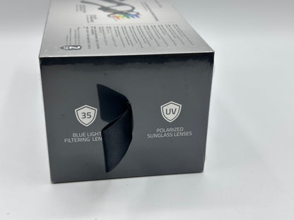Lunettes à filtre anti-lumière bleue ou lunettes de soleil audio (Rectangle, Large) (Son à faible latence, Conception IPX4 résistante à l’eau, Micro intégré et haut-parleurs) Noir Razer Anzu