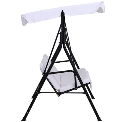 Balancelle de jardin - 3 places, toit imperméable, 1,72 x 1,1 x 1,52 m, blanc Neuve emballer