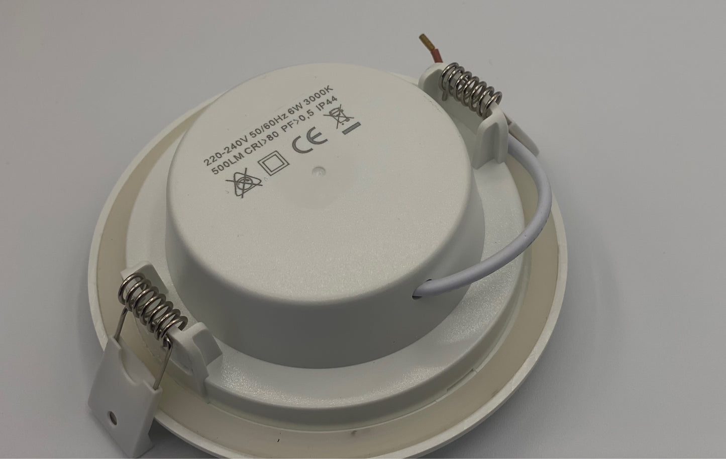 Spots Led Encastrable, Extra plat 6W Equivalent 60W 230V IP44 Spot Encastré Led blanc chaud 3000K