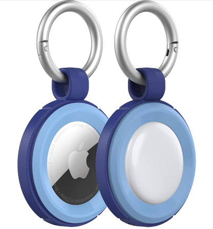 OtterBox Coque Robuste pour AirTags - Antichoc, Anti-Chute, Ultra-Mince, Protection Apple AirTags, Mousqueton Inclus - Ocean Swell (2 pcs)