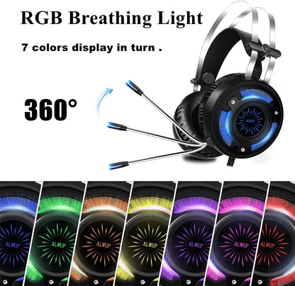 Casque Gaming PS5 PS4, Xbox One avec Micro, PC avec Anti Bruit Stéréo Basse