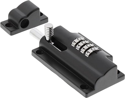 Verrou mécanique, Pêne rond, Targette pour porte affleurante, Dispositif de sécurité galvanisé pour cadenas, Ne craint pas la météo, RS 110 C SB, 112 x 50 mm