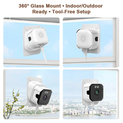 Caméra de fenêtre 2K WiFi 5G double bande Surveillance de la lumière noire HD Caméra de fenêtre intérieure sans fil