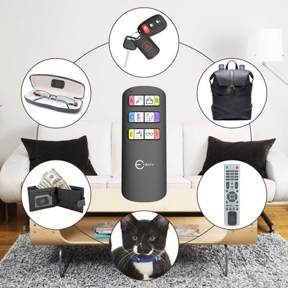 Esky Key Finder, détecteur de clés sans fil avec 6 récepteurs, RF Object Finder, Article Tracker, Animal de compagnie Tracker, Portefeuille Tracker, Bonne idée pour retrouver vos objets perdus