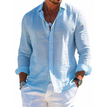 Chemise "Riviera" en Lin Premium – Coupe Ajustée & Respirante