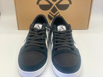 HUMMEL  Bas Haut Baskets à Lacets en Noir Blanc Taille 42