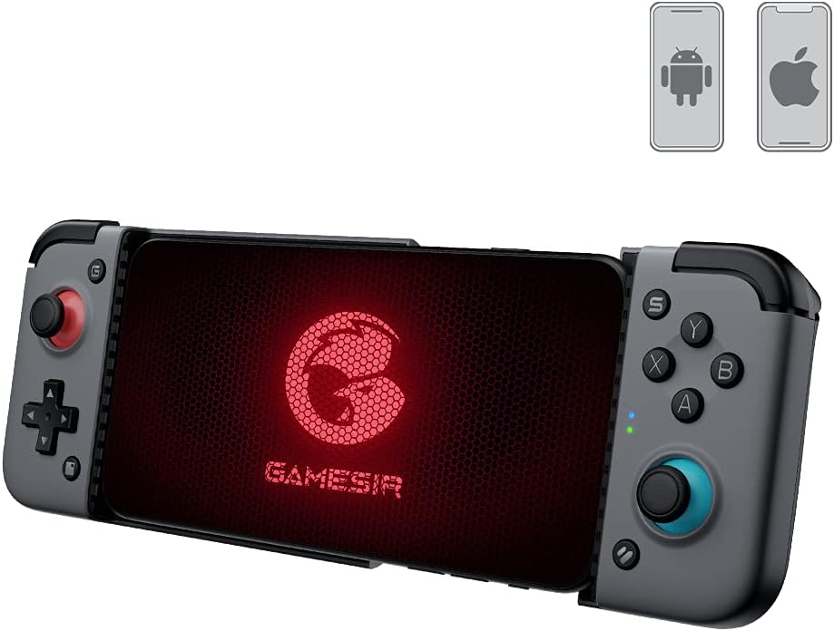 GameSir X2 Bluetooth Manette de Jeu sans Fil, Manette de Jeu Mobile pour Android 9.0 ou supérieur système, iOS 13 ou supérieur système, Xbox Cloud Gaming, GeForce Now etc.
