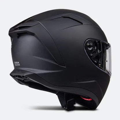 Ensemble Casque Intégral Course Raider Noir Mat + Intercom + Visière Teintée neuf