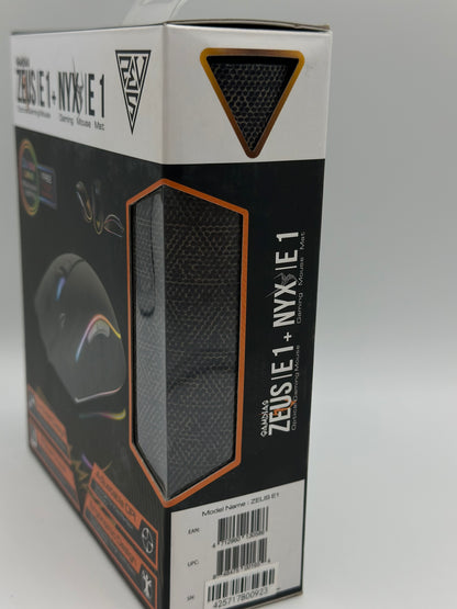 Gamdias Zeus E1 + Pad
Souris Filaire Pour Gamer - Droitier - Capteur Optique 3200 DPI - 6 Boutons - Rétro-Éclairage RGB - Tapis De Souris Inclus